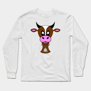 COW Farmer Cute Brown Cow Long Sleeve T-Shirt